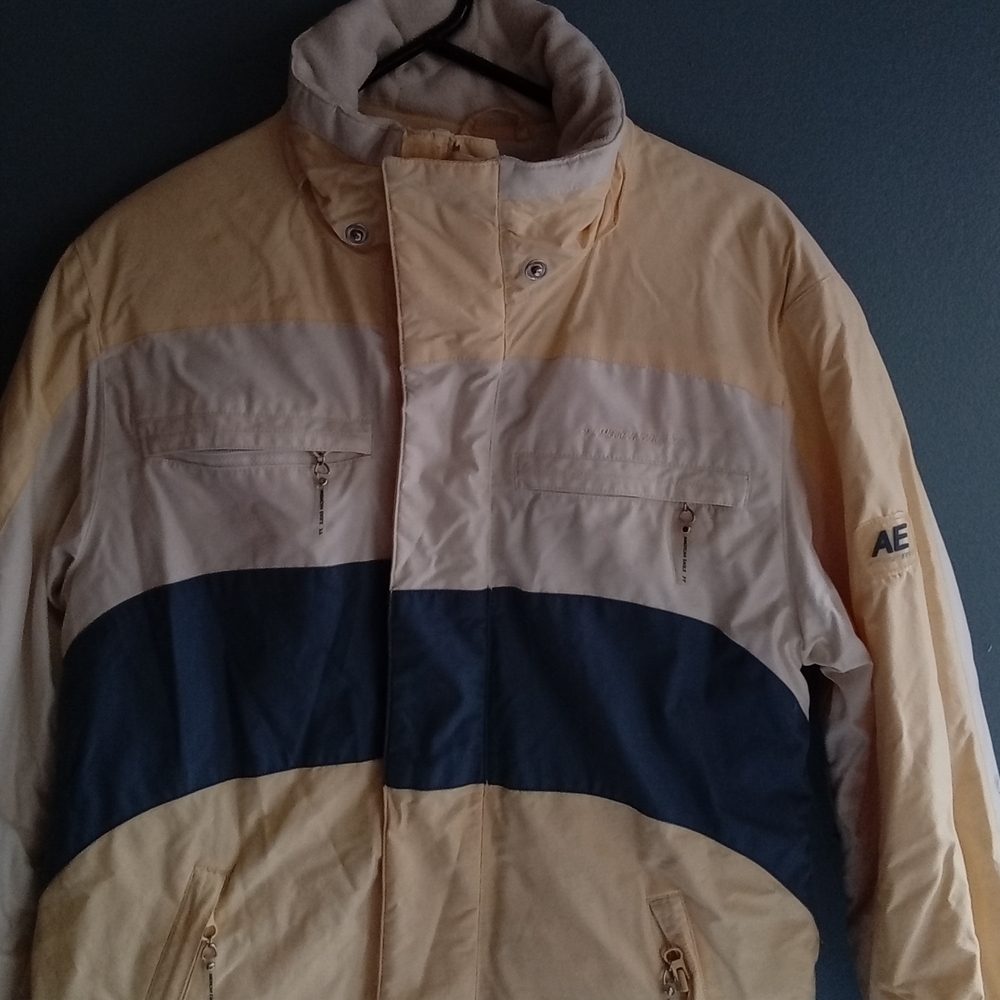 American Eagle Outfitters AE Colorblock Zip Up‎ Ski Snowboard Jacket Mens L